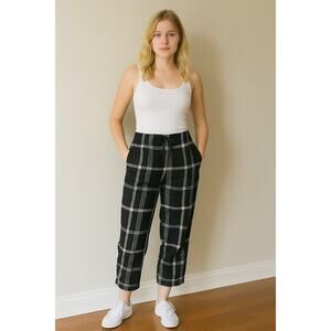 Victoria's Secret Plaid Lounge Pants Drawstring Women's XS Y2K Athleisure